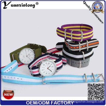 Yxl-630 kundenspezifisches Firmenzeichen Nato Watch Nylon Band Teenager Stylist benutzerdefinierte Armbanduhr für Promition Geschenke